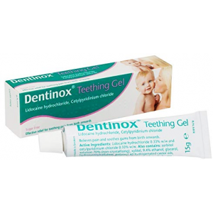 DENTINOX ® TEETHING GEL ( Lidocaine hydrochloride + Cetylpyridinium chloride ) 10 gm